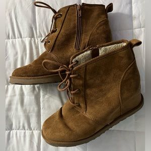 Tan boots